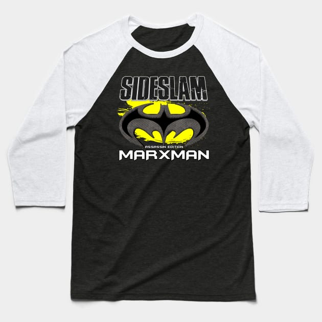SideSlam Marxman Edition Baseball T-Shirt by TankByDesign